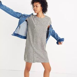 Madewell striped button back dress